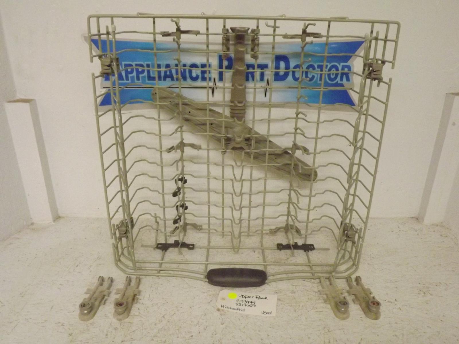 KitchenAid Dishwasher 8193944 8519627 Upper Rack Used KitchenAid Dishwasher 8193944 8519627 Upper Rack Used